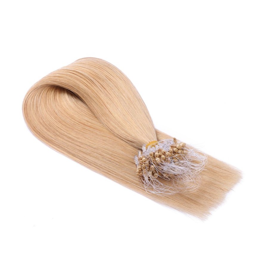 25 x Micro Ring / Loop - 18 Naturaschblond - Hair Extensions