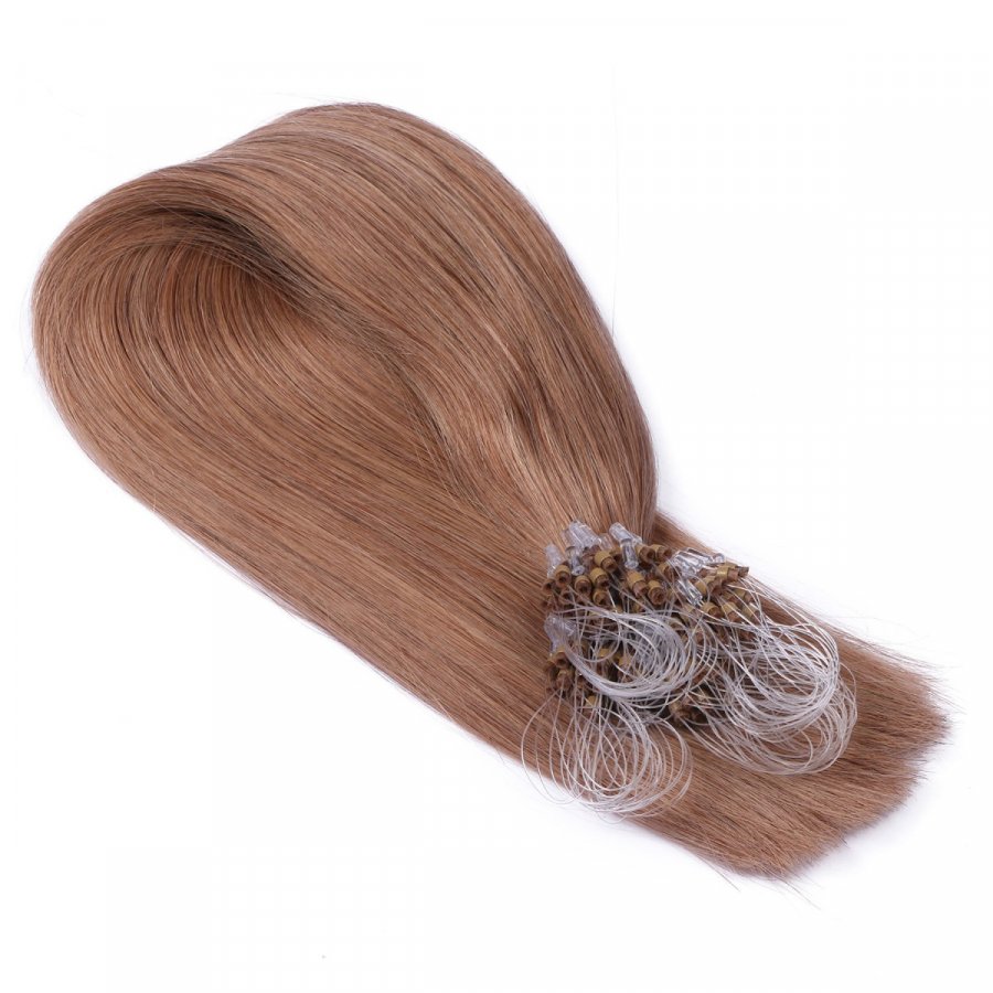 25 x Micro Ring / Loop - 27 Honigblond - Hair Extensions 100