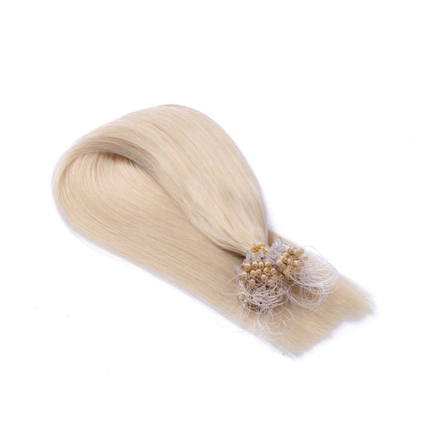 25 x Micro Ring / Loop - 60 Weissblond - box