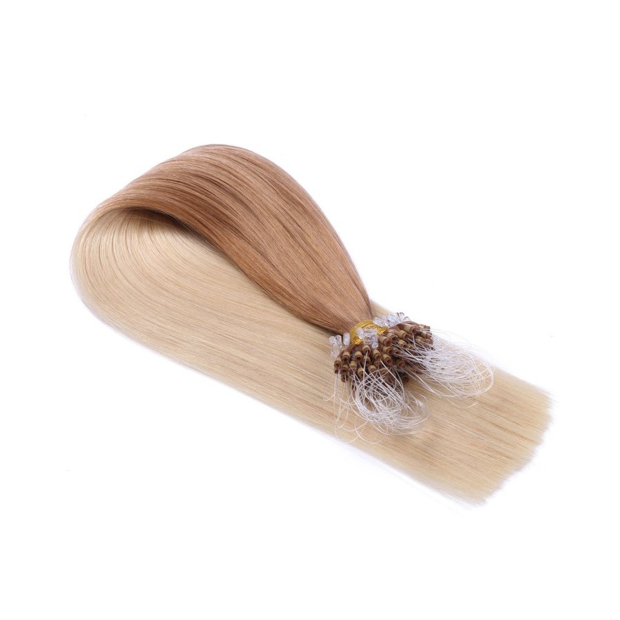 25 x Micro Ring / Loop - 12/60 Ombre - Hair Extensions 100% 