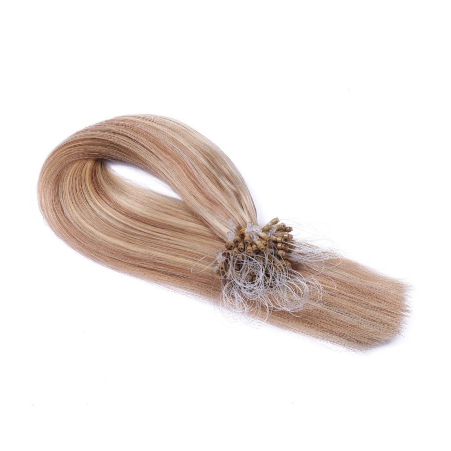 25 x Micro Ring / Loop - 12/613 Gesträhnt - Hair Extens