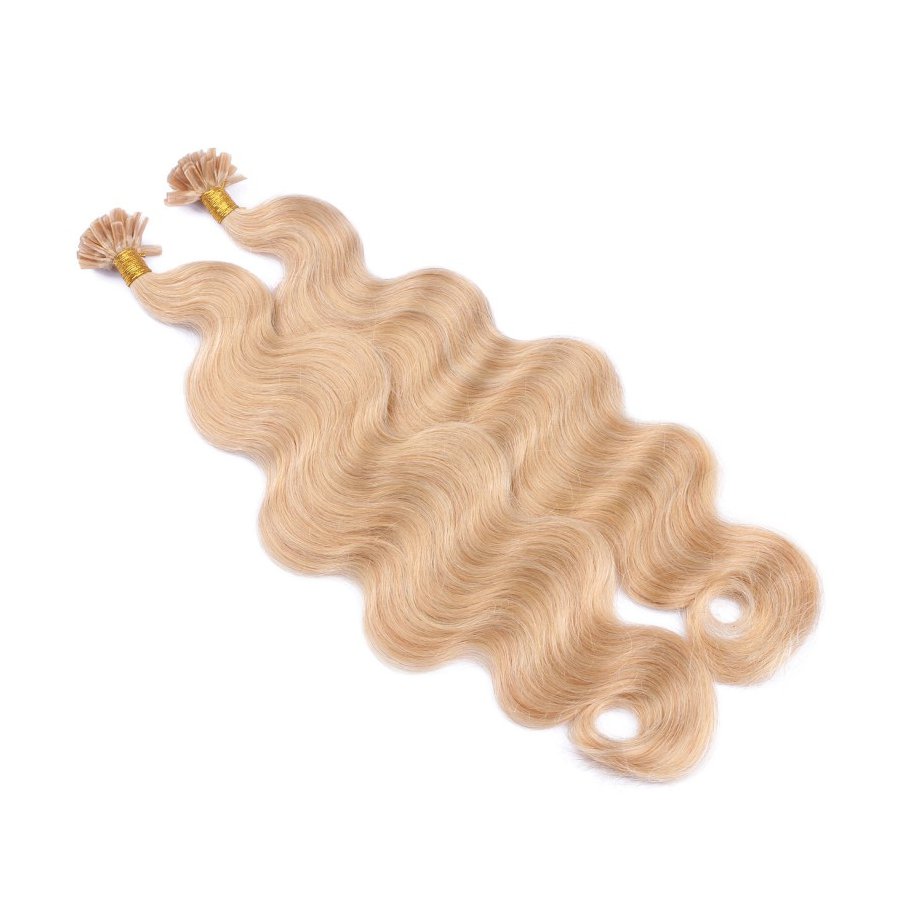 25 Keratin Bonding Hair Extensions - 18 Naturaschblond - GEW