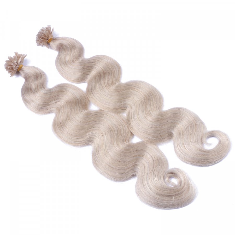 25 Keratin Bonding Hair Extensions - Grey / Grau - GEWELLT 1