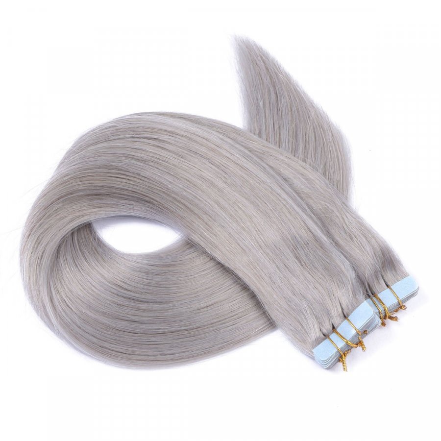 10 x Tape In - Silver - Hair Extensions  box