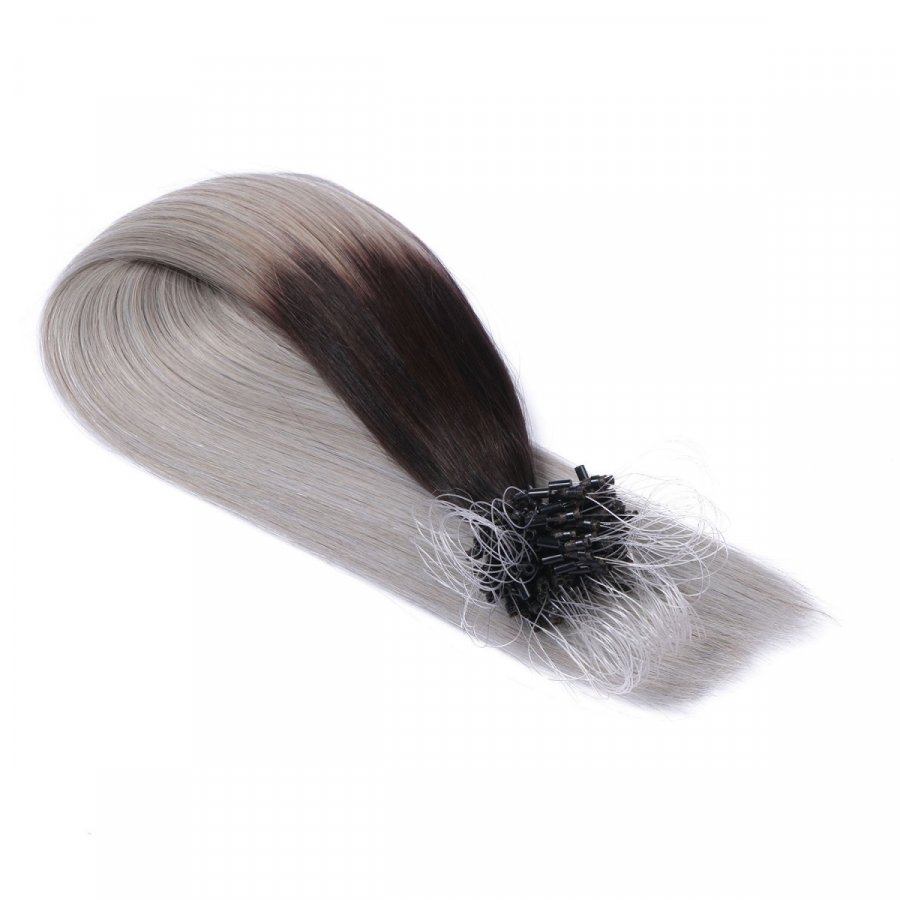 25 x Micro Ring / Loop - 1b/Silver Ombre box