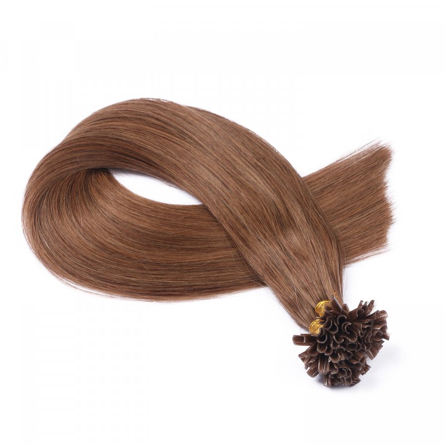 25 x Keratin Bonding Hair Extensions - 7 Mittelnaturblond - 