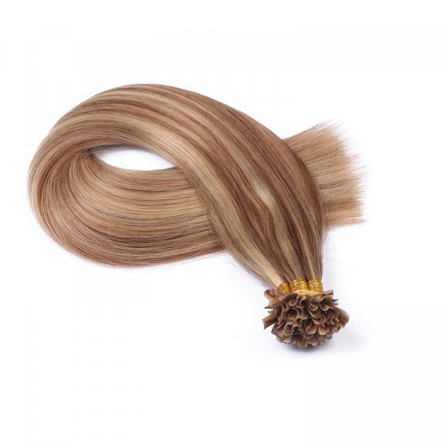 25 x Keratin Bonding Hair Extensions - 18/24 Gesträhnt 