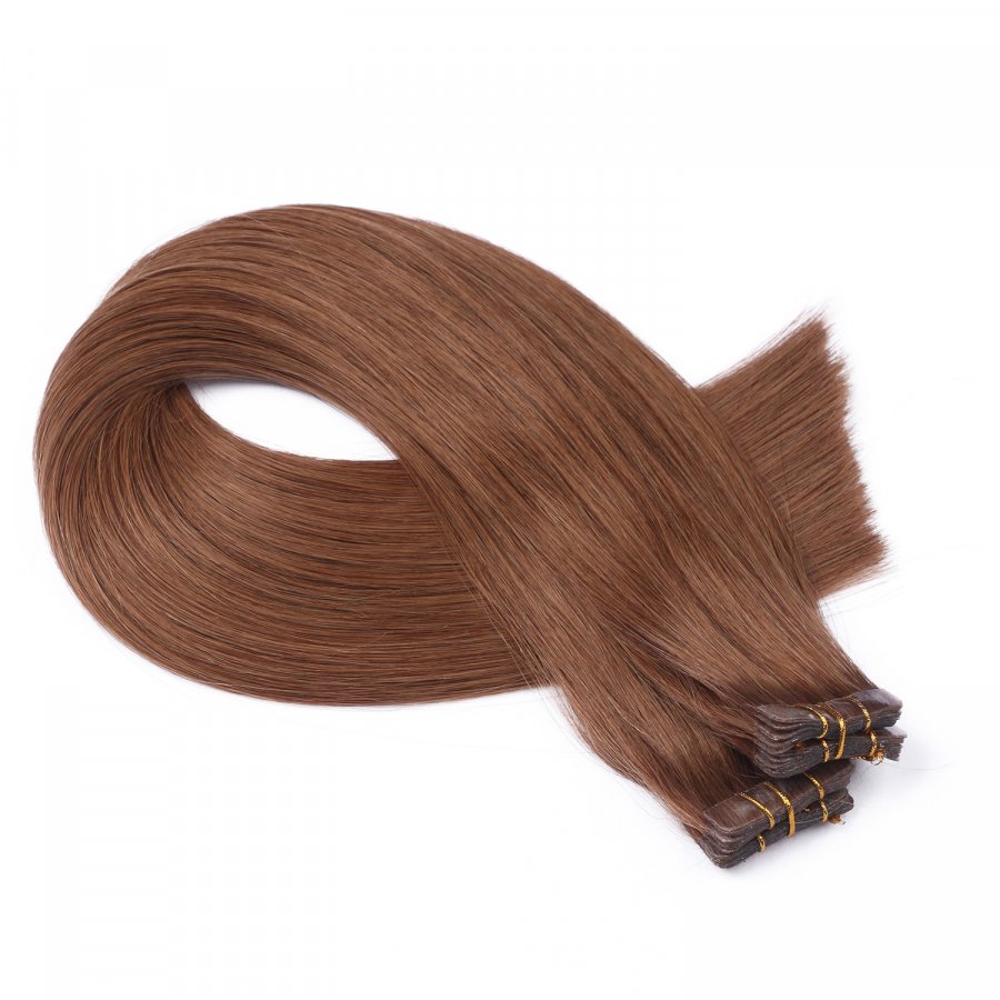 10 x Tape In - 5 Dunkelblond - Hair Extensions - 2,5g - NOVO