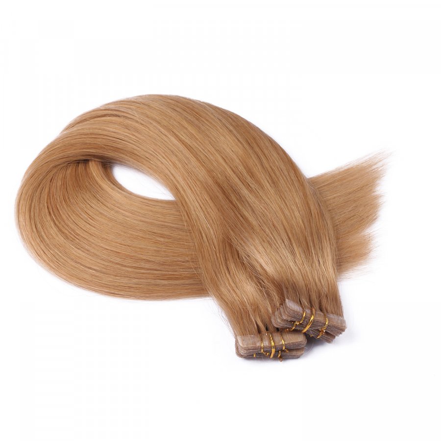 10 x Tape In - 19 Mittelgoldblond - Hair Extensions - 2,5g -