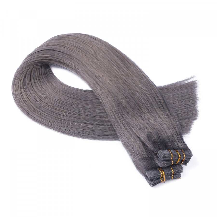 10 x Tape In - Darkgrey - Hair Extensions - 2,5g - NOVON EXT