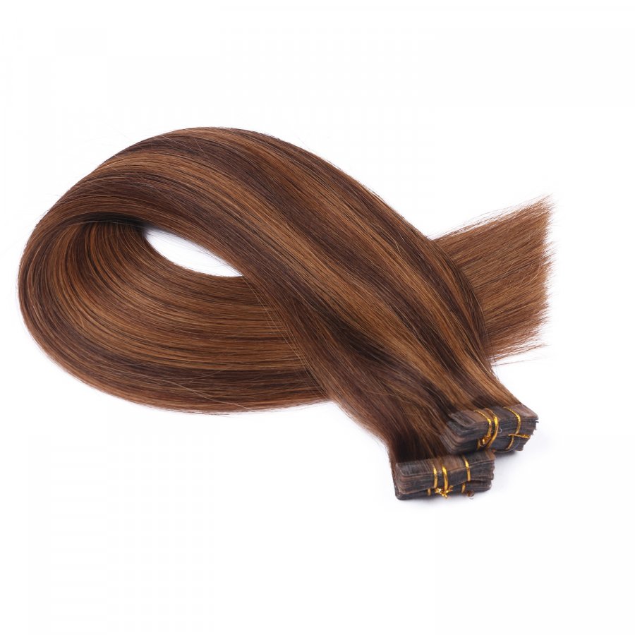 10 x Tape In - 4/30 Gestr&auml;hnt - Hair Extensions...