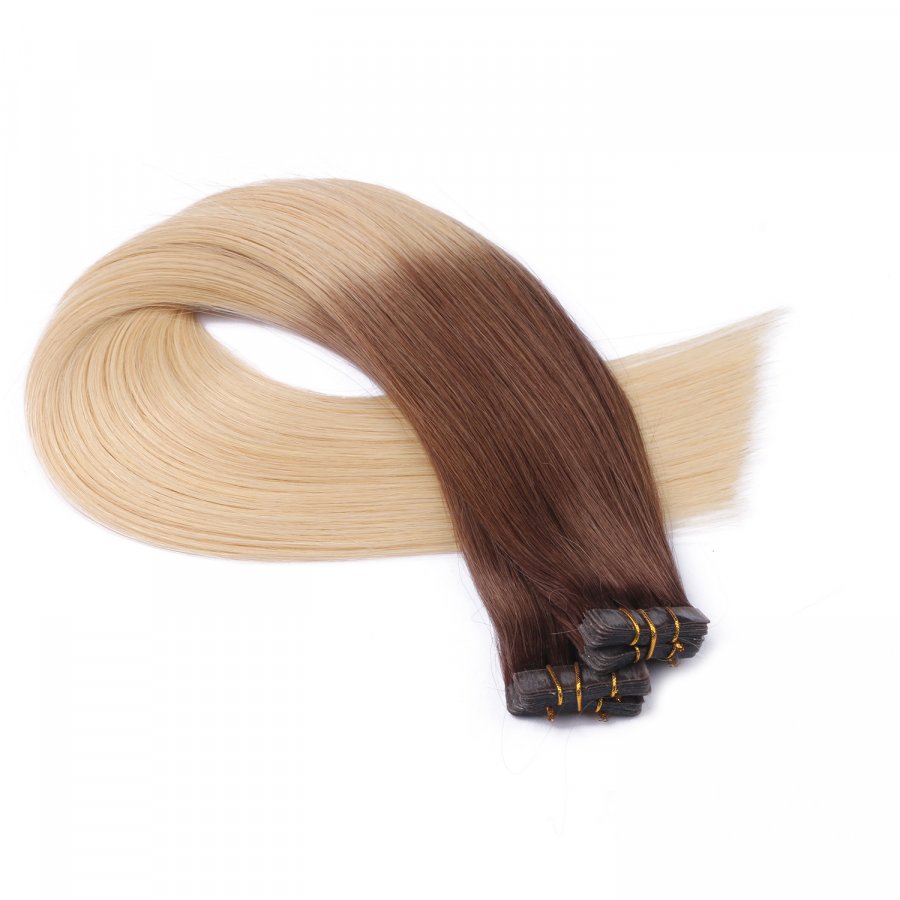 10 x Tape In - 17/20 Ombre - Hair Extensions - 2,5g - NOVON 