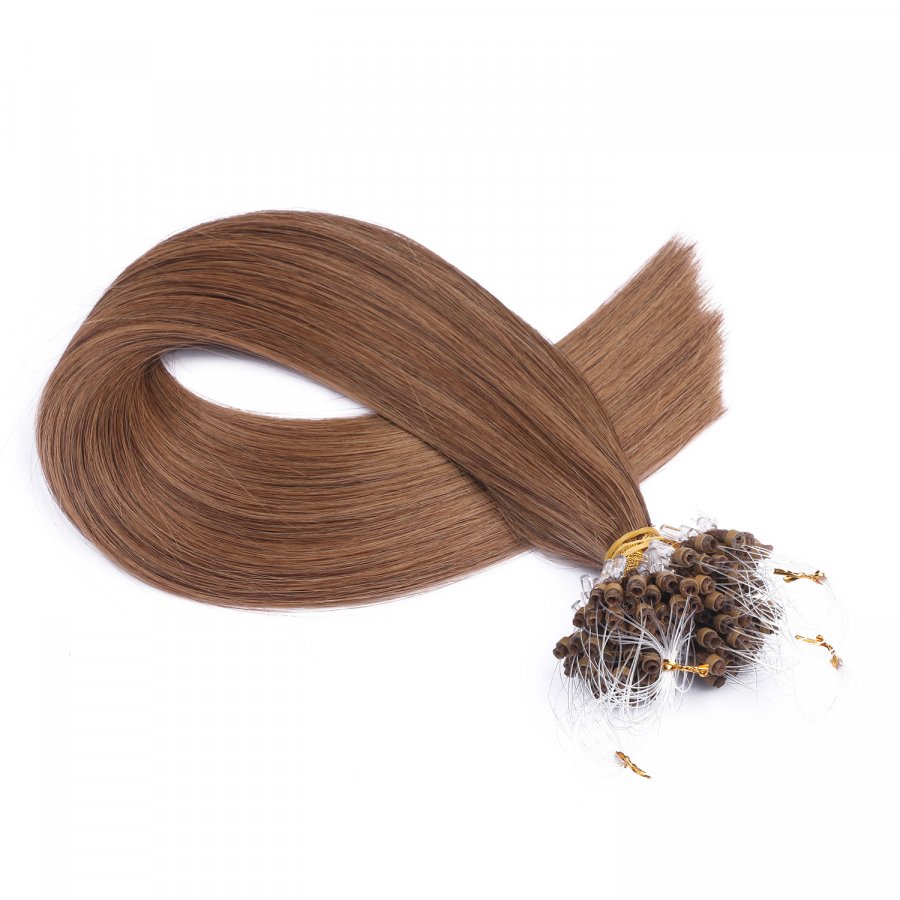 25 x Micro Ring / Loop - 7 Mittelnaturblond - Hair Extension