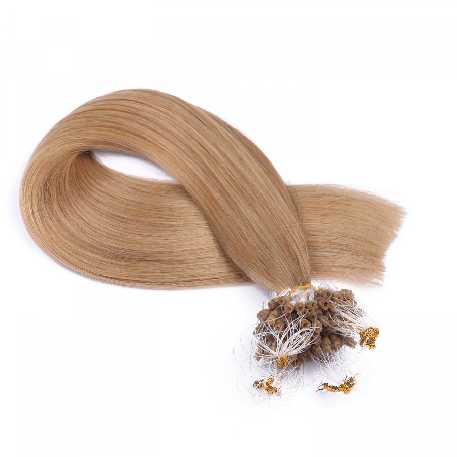 25 x Micro Ring / Loop - 16 Hellblond natur - Hair Extension
