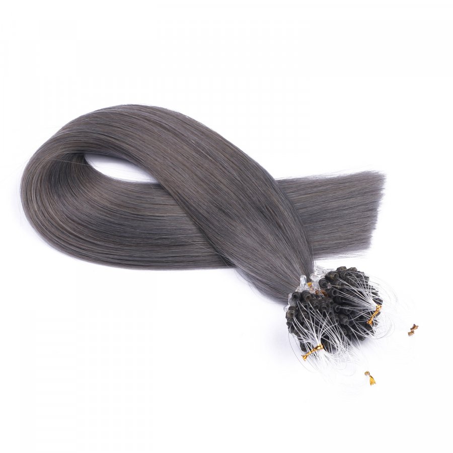 25 x Micro Ring / Loop - Darkgrey - Hair box