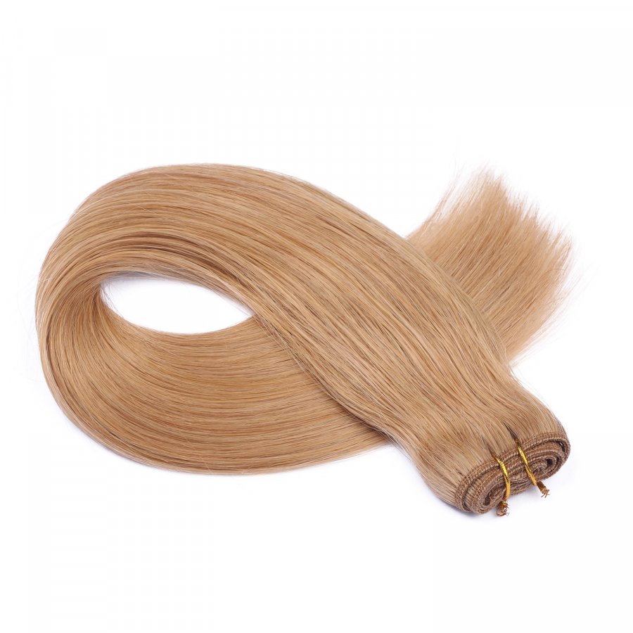 Echthaar Tressen - Weft Extentions - 19 Mittelgoldblond