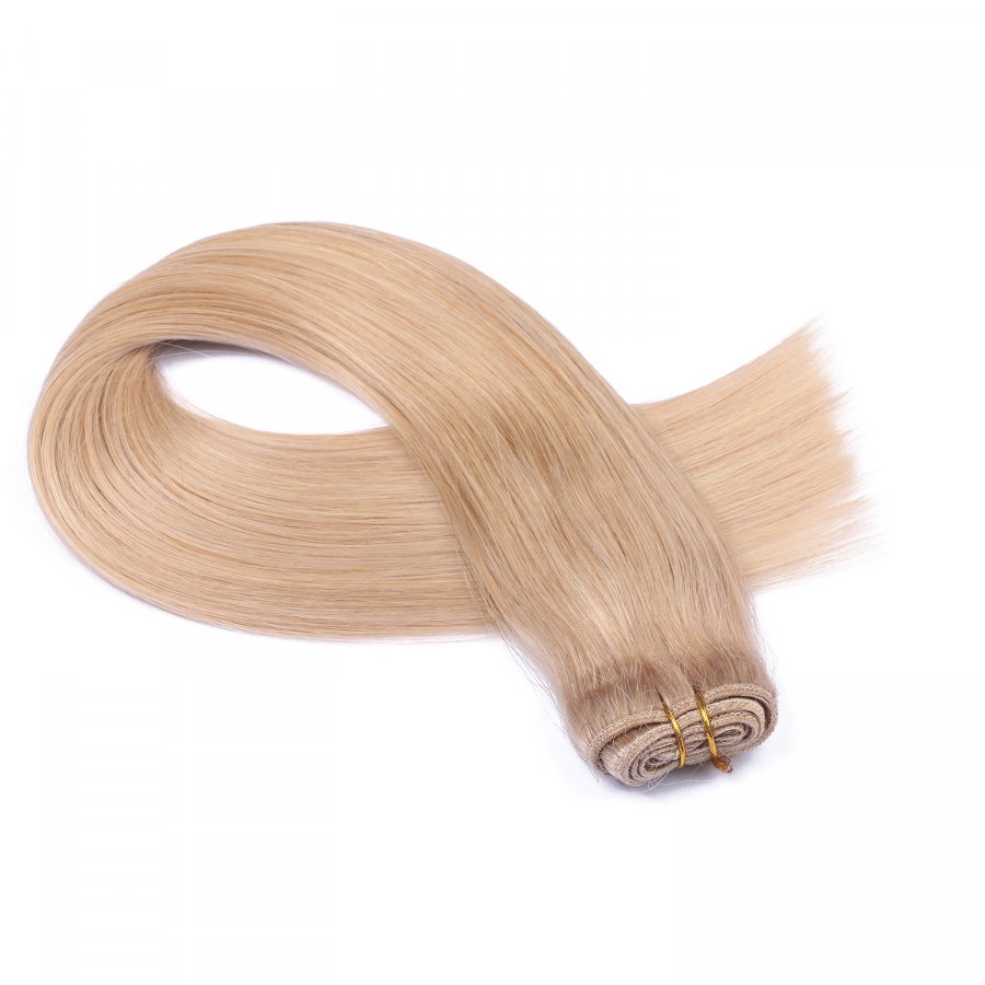 Echthaar Tressen - Weft Extentions - 101 Mittelblondasch
