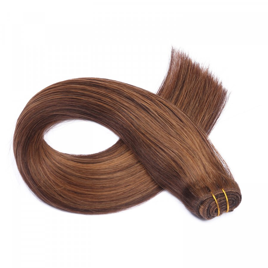 Echthaar Tressen - Weft Extentions - 4/30 Gesträhnt