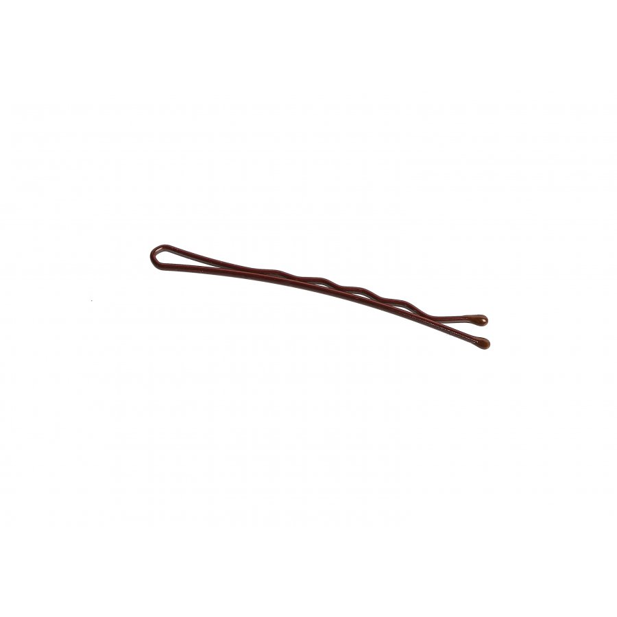 Hair Grips Brown with Ball 50mm - 500g box