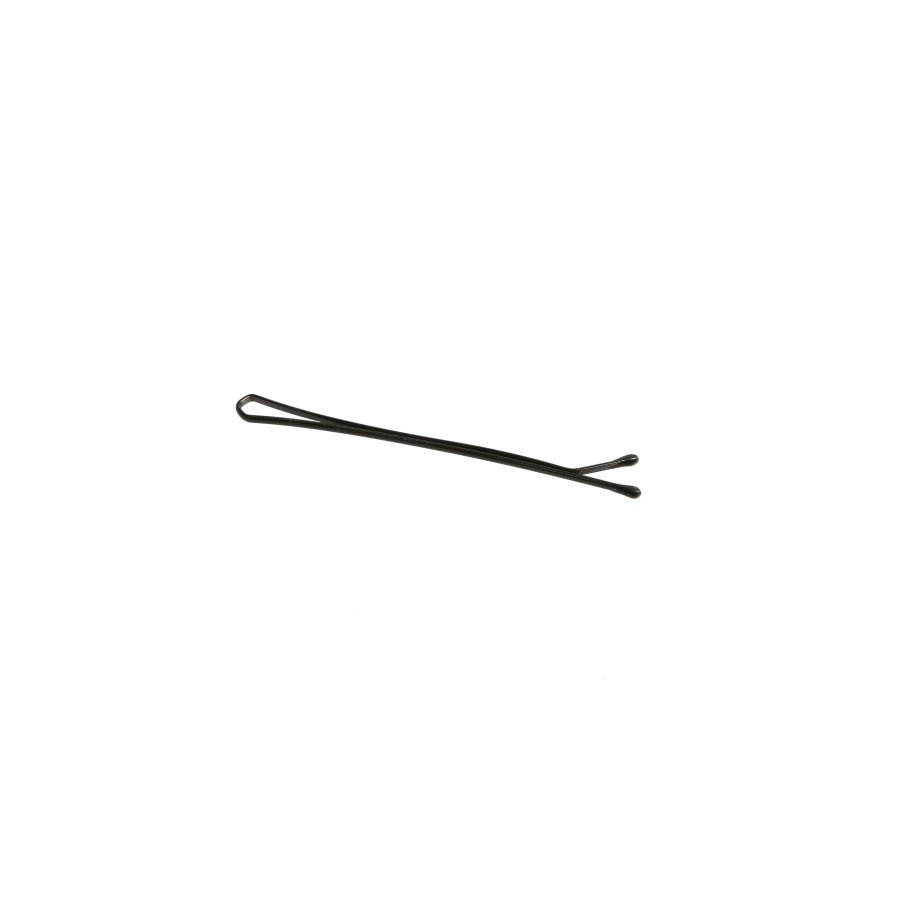 Hair Grips Black Straight with Ball 70mm - 500g