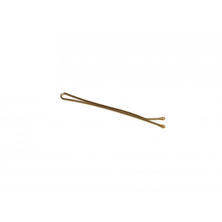 Hair Grips Gold Straight with Ball 50mm - 500g