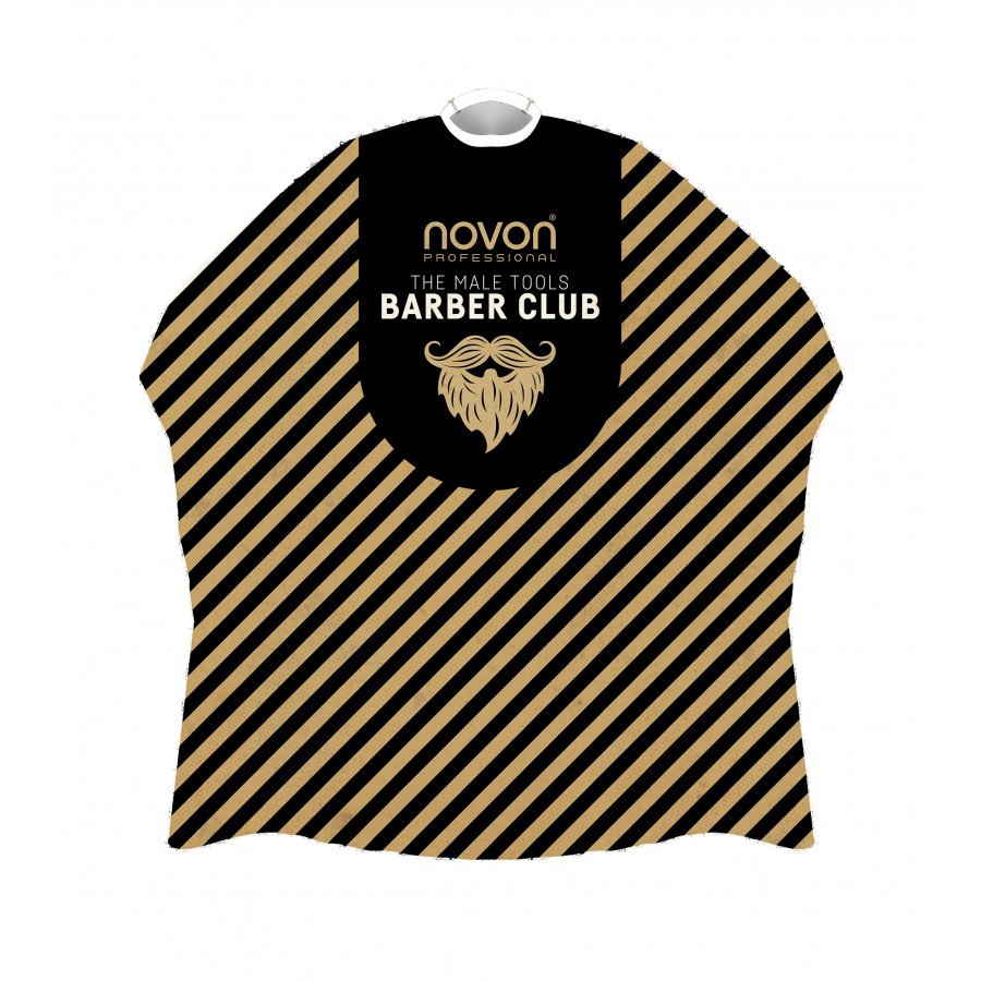 Novon Hairdresser Cape / Umhang Barber Stripes Black/Gold