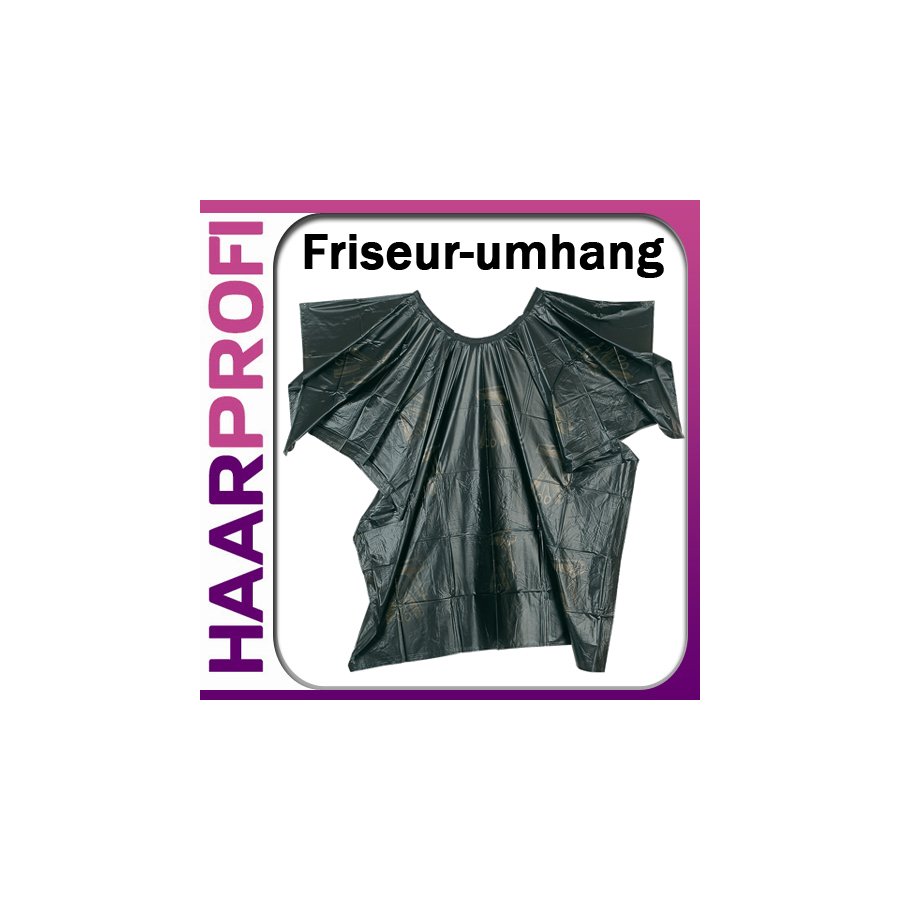 Wasch- und Färbeumhang "Werkezeug-Motiv" SCHW