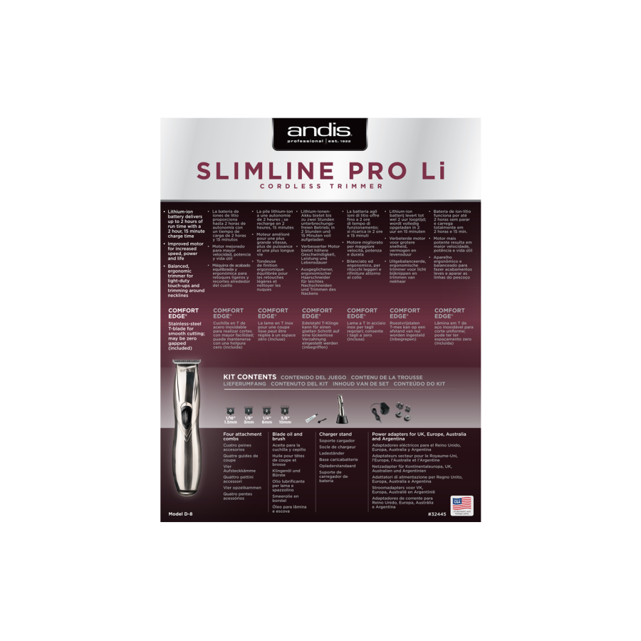 Andis SlimLine Pro LI Silber