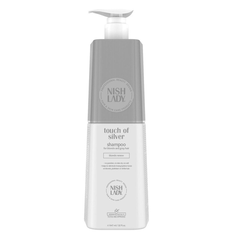 NISHLADY SHAMPOO TOUCH OF SILVER 947ml