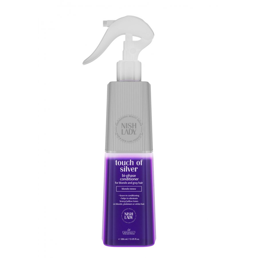 NISHLADY BI PHASE CONDITIONER TOUCH OF SILVER 386ml