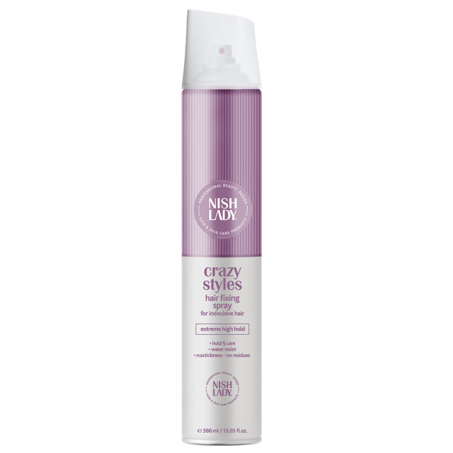 NISHLADY FIXING SPRAY CRAZY STYLES 386ml