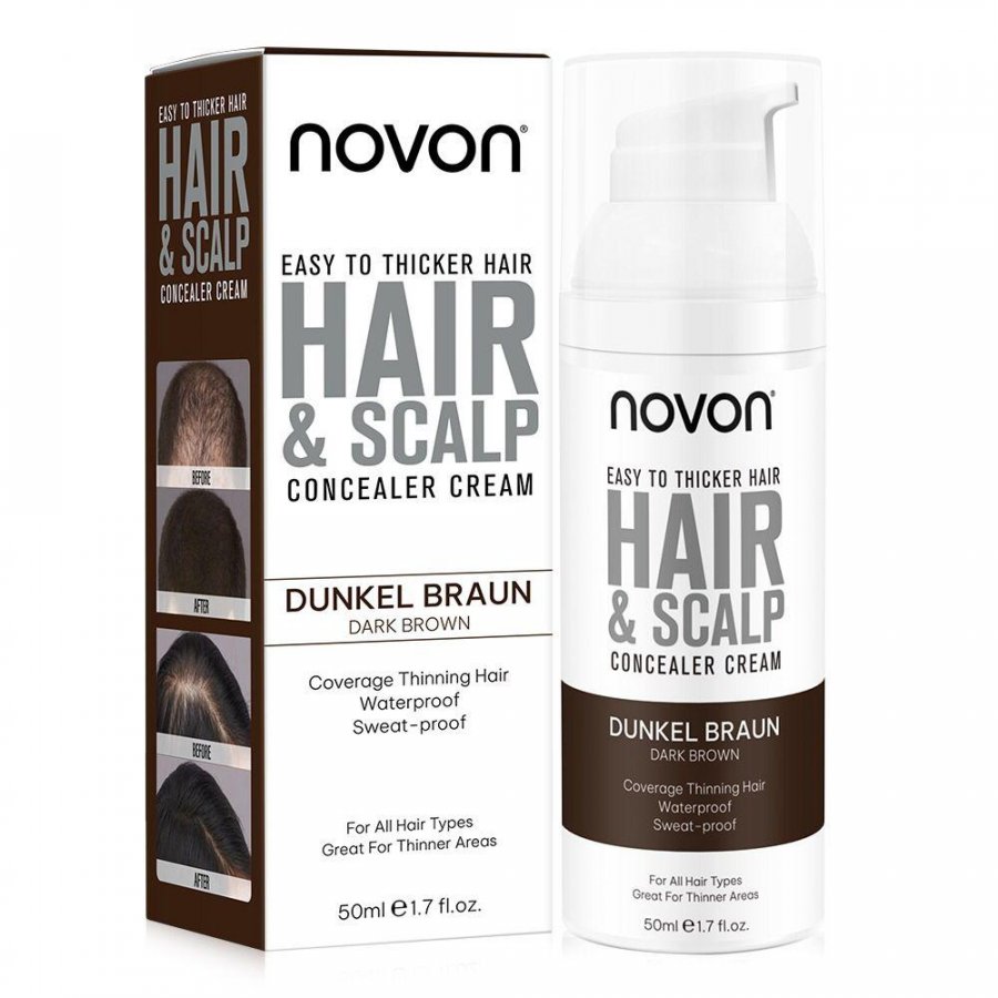 Novon Hair Concealer Cream Dunkel Braun 50 ml
