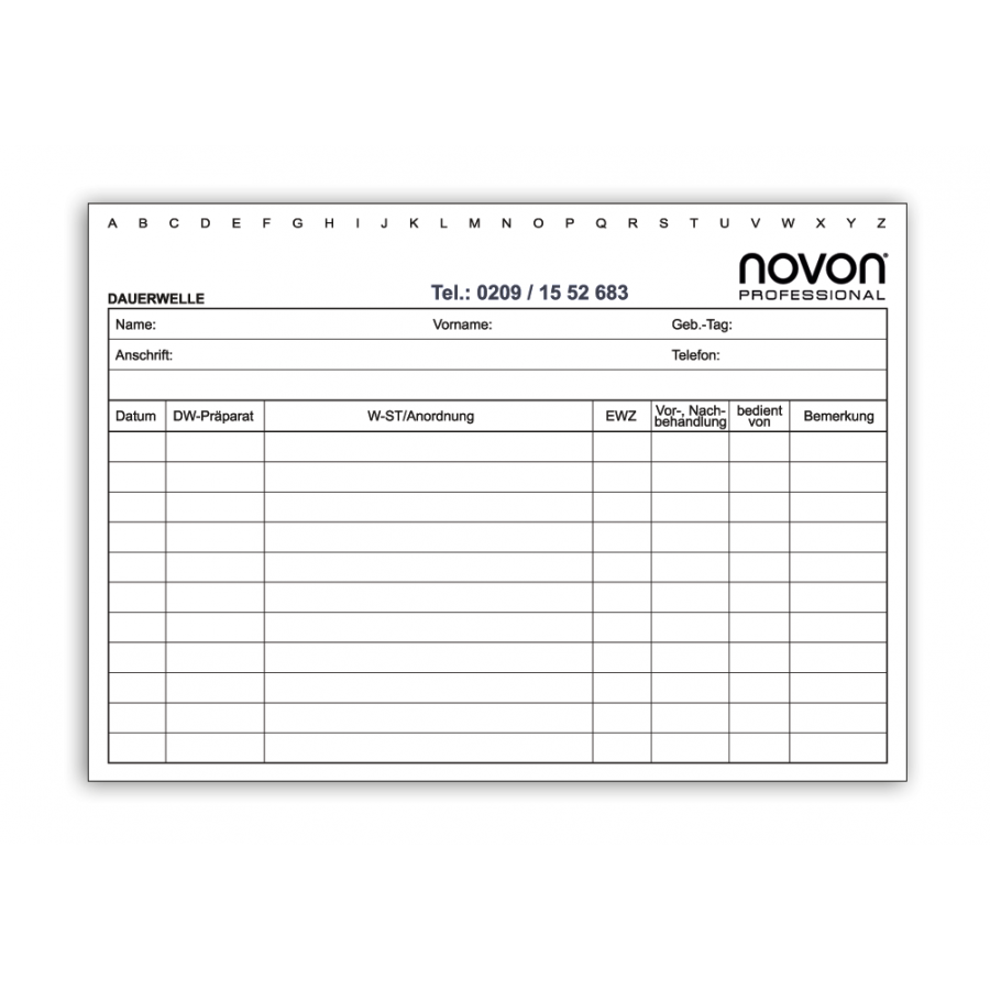 NOVON Karteikarten 50st