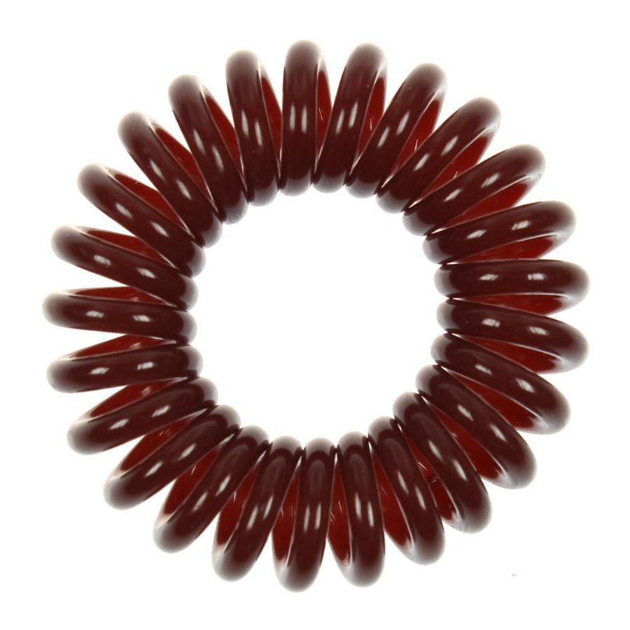 Loop Haargummi 6er Pack (Braun) Spiral Haarband / Haarbinder