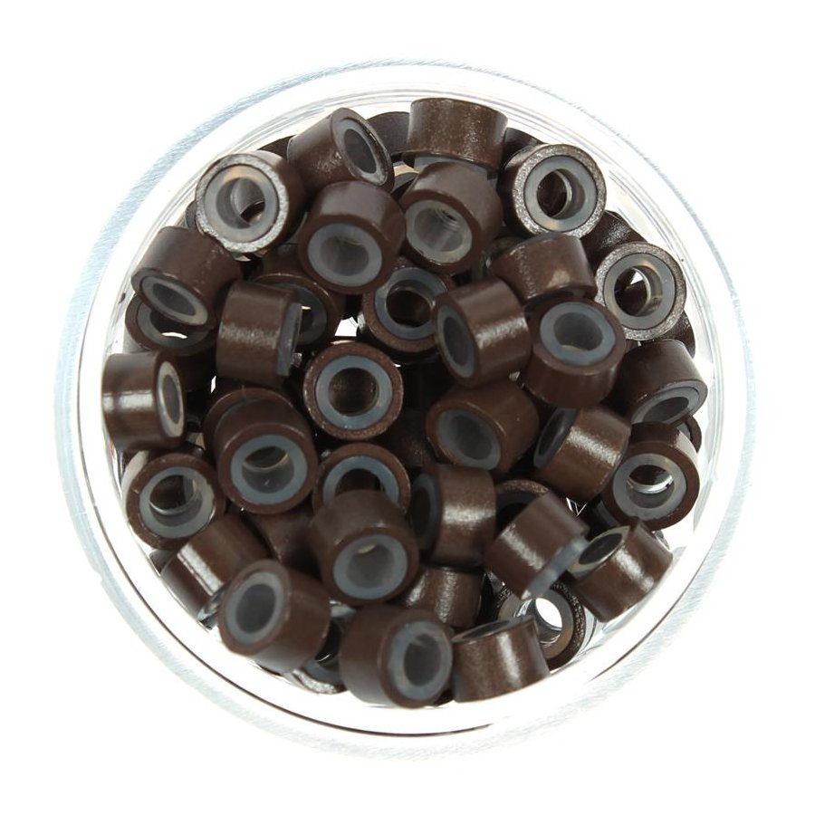 Microringe 100st. Braun für Micro Ring Extentions