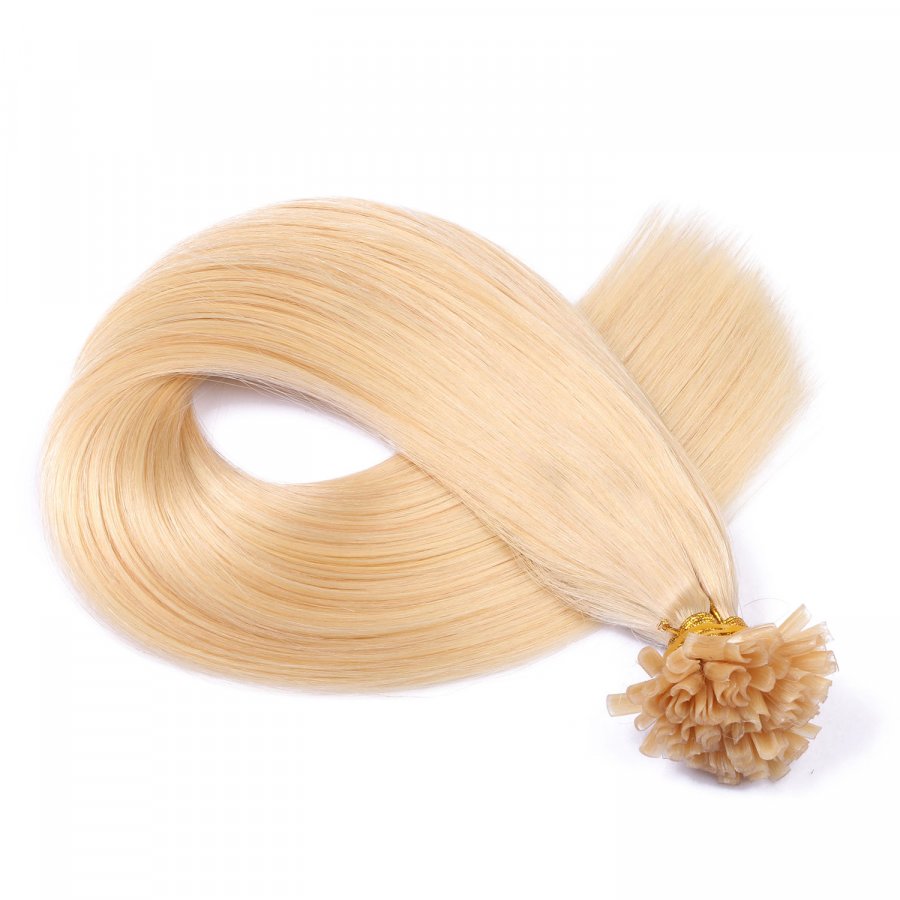 25 x Keratin Bonding Hair Extensions - 613 Helllichtblond - 