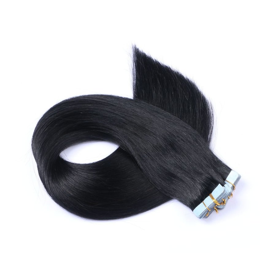 Tape-In Extensions – 1 Schwarz &nd box