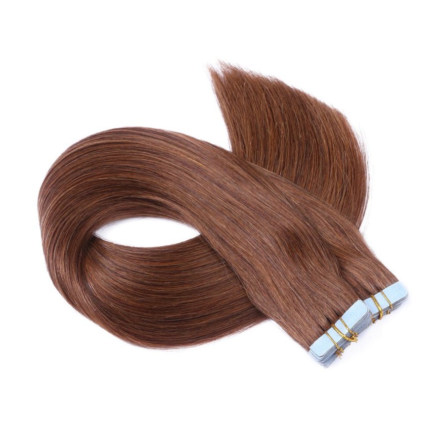 10 x Tape In - 6 Braun - Hair Extensions box