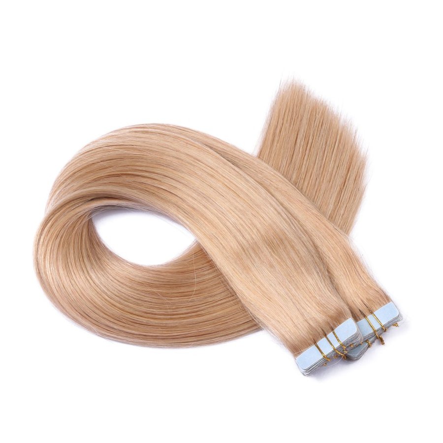 10 x Tape In - 20 Aschblond - Hair Extensions - 2,5g - NOVON
