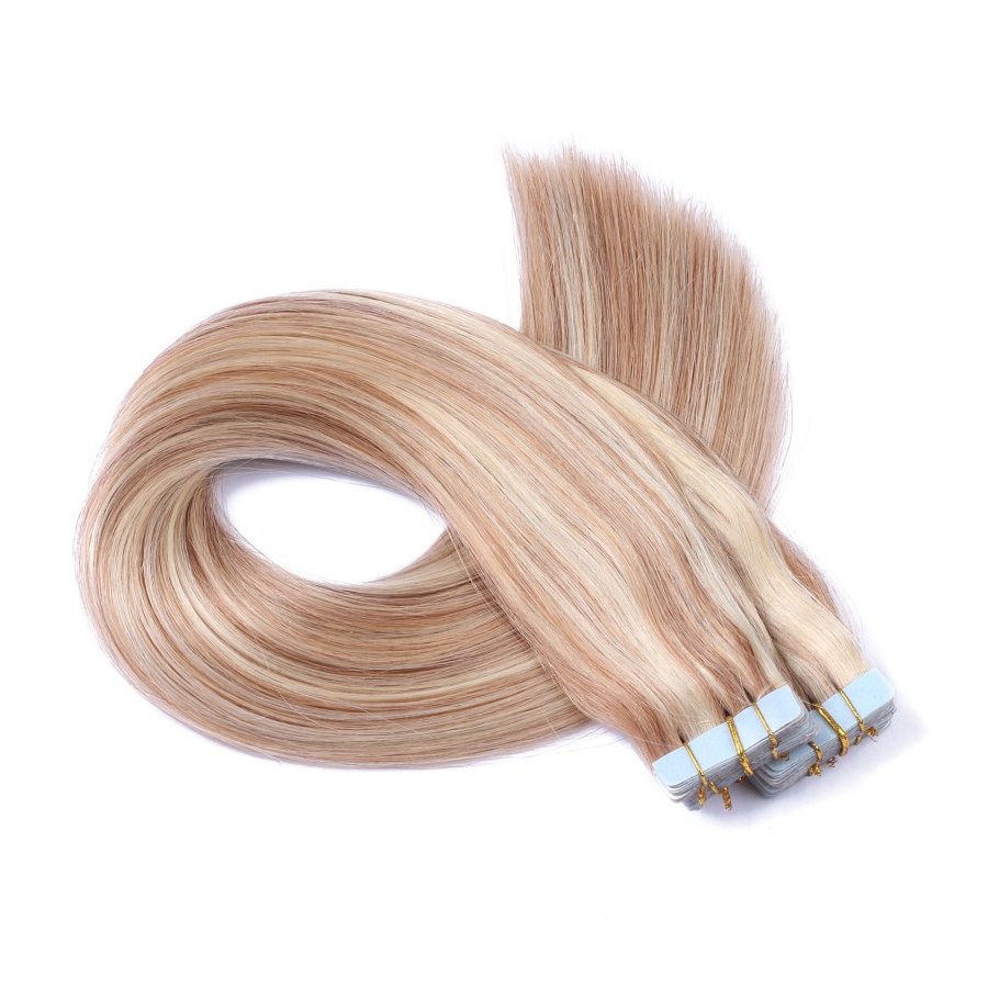 10 x Tape In - 12/613 Gesträhnt  - Hair Extensions - 2,