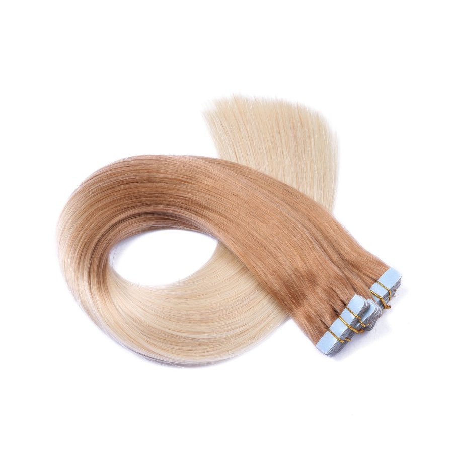 10 x Tape In - 12/60 Ombre - Hair Extensions - 2,5g - NOVON 